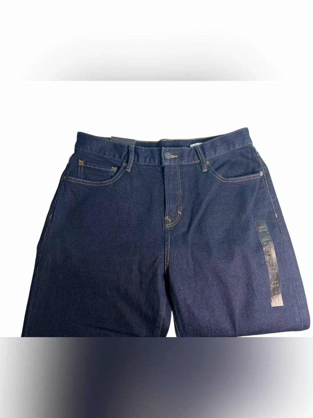 Banana Republic Regular Straight Leg Jeans Mens Size 33 X 32 Heritage Dark Wash
